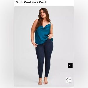 Torrid satin cowl neck cami